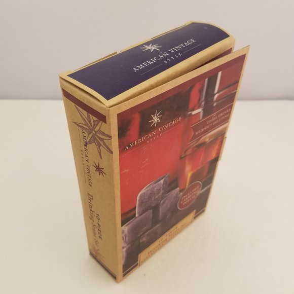 Drinking Stone Set w/ Carrying Pouch by American Vintage Style 10-Piece - Picture 6 of 6